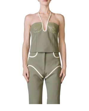 Paris Georgia Basics Nassia Singlet Top - Green