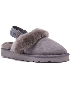 Australia Luxe Mool Suede Slipper - Gray