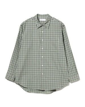 Beams Plus Traditional Check Pattern Shirt With Modern Silhouette - Green