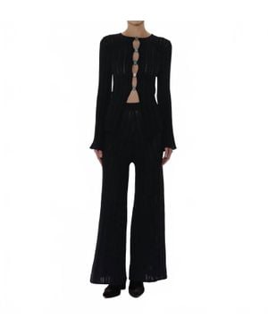 Baobab Corsica Wide Leg Pants - Black