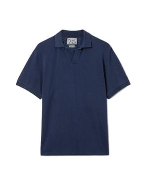 MC2 Saint Barth Charles Cotton Pique Polo Shirt - Blue