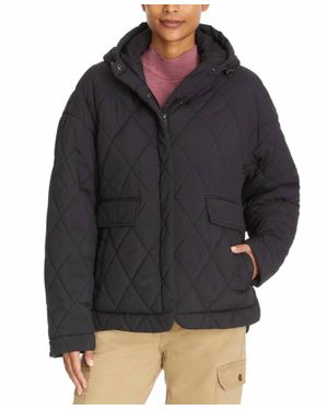 BASS OUTDOOR High-Low Quilted Outdoor Puffer Jacket - Black
