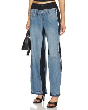 Jonathan Simkhai Shia Straight Leg Pant - Blue