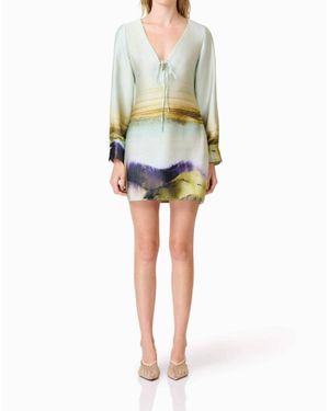 Curaae Willow Satin Mini Dress - Multicolor