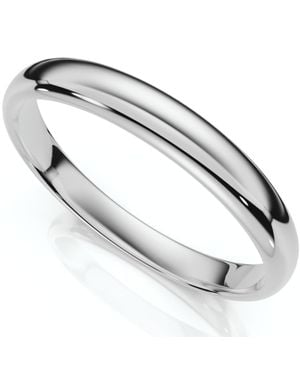 Pompeii3 3Mm Dome High Polished Wedding Band 14K Size Selectable - Metallic