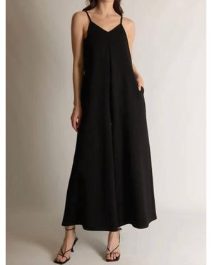 P.Cill Bea Spaghetti Strap Jumpsuit - Black