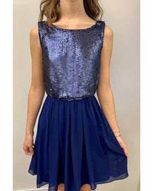 Alythea Sequin Tank Mini Dress - Blue