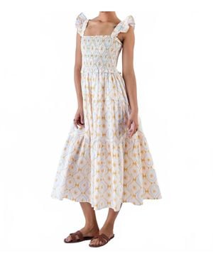 Beyond By Vera Mia Midi Dress - Pink