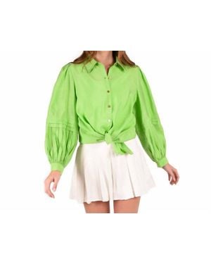 Emily Mccarthy Oxford Shirt - Green