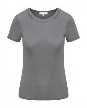 Michael Stars Fallon Shine Tee - Gray