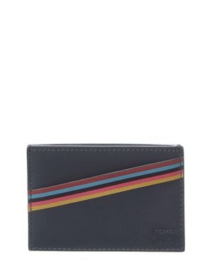 Paul Smith Leather Card Holder - Blue