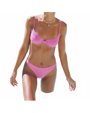 LSPACE Belle Underwire Bikini Top - Red