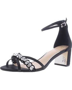 Badgley Mischka Giona Embellished Evening Sandals - Blue