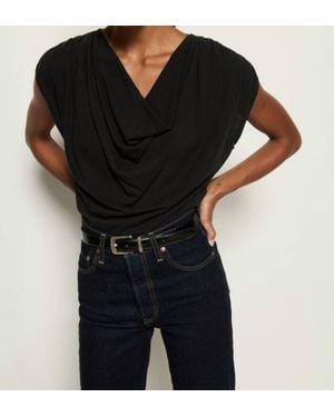 Nation Ltd Geni Cowl Top - Black