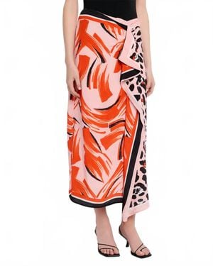 Essentiel Antwerp Juanita Two Print Midi Skirt - White