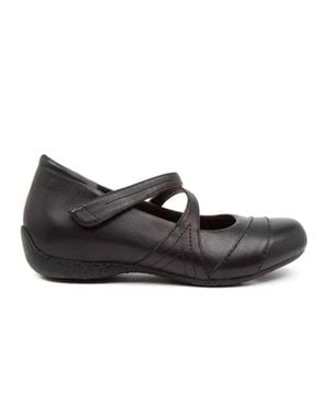 Ziera Xray Mary-Jane Flats - Black