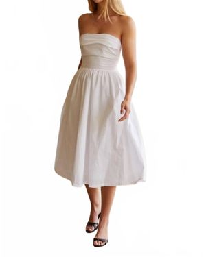 Crescent Kate Dress - White