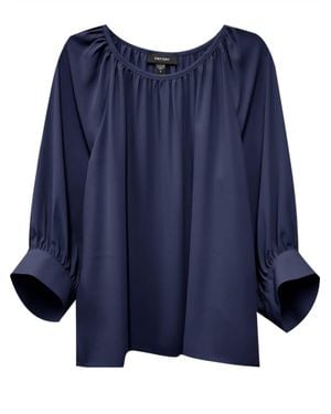Karen Kane Natasha Blouson Sleeve Top - Blue