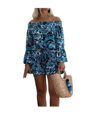 La Mer Luxe Jayda Romper - Blue