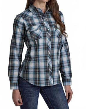 Roper Western Snap Shirt - Blue