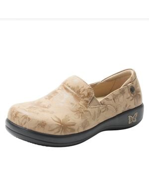 Alegria Keli Round Toe Clogs - Natural