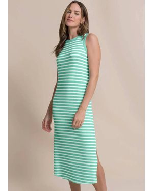 Southern Tide Ramona Stripe Midi Tank Dress - Blue