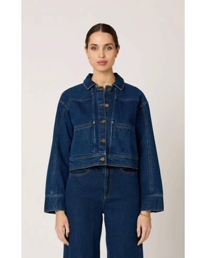 Cleobella Clarke Jacket With Removable Cape - Blue