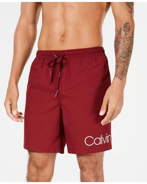 Calvin Klein Swim Trunk Cabernet - Red