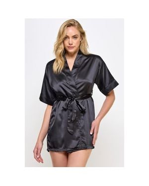 TRUEDAMES Getting Ready Robe - Black