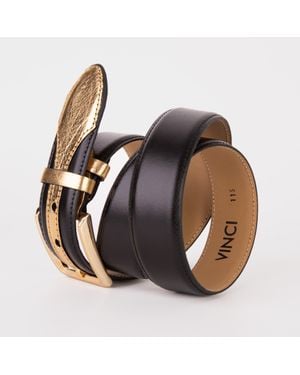 Vinci Leather Shoes The Arda & Leather Belt - Multicolor