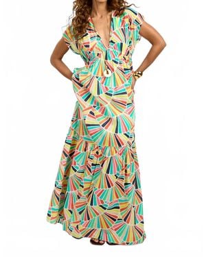 Trina Turk Capecod Maxi Dress - Green