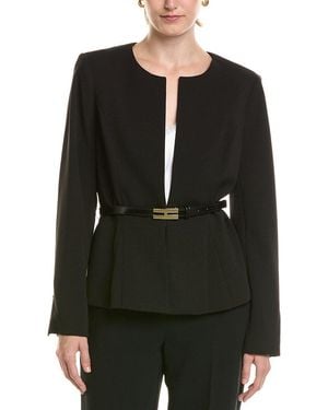 Halston Belted Topper - Black