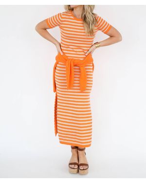 BURGESS SWEATERS Trixie Dress - Orange