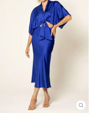 Lavender Brown Adele Blouse - Blue