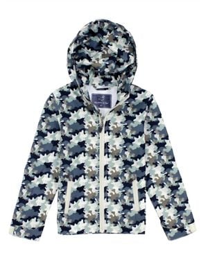 Properly Tied Boy's Canopy Rain Jacket - Blue