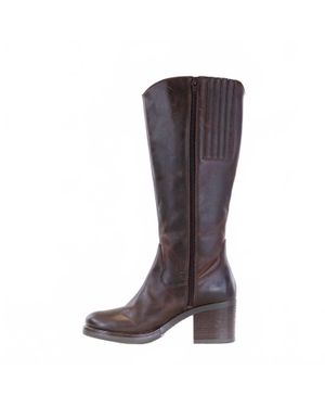 Salvia Wicker Boots - Brown