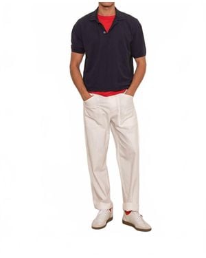 Alex Mill Garment Dyed Polo - Blue