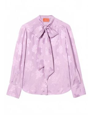 La DoubleJ Ascot Button Down Shirt - Pink