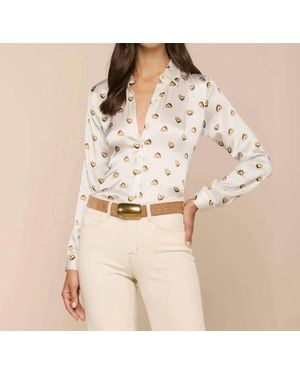 L'Agence Tyler Silk Blouse - Natural