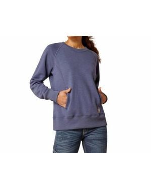 Ariat Rebar Traverse Crew Top - Blue
