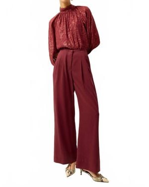 Marie Oliver Macbee Wide Leg Pants - Red