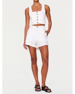 DL1961 Taylor High Rise Fit Short - White