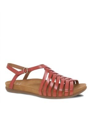 Dansko Jennifer Strappy Sandals - Red
