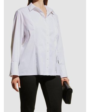 Finley Naomi Lace Up Top - White