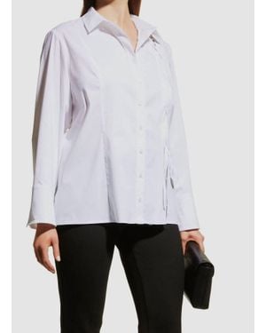 Finley Naomi Lace Up Top - White