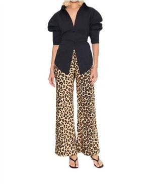 Simon Miller Pia Poplin Pants - Metallic