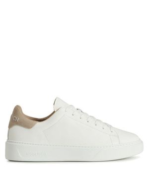 Woolrich Classic Court Sneakers With Comfortable Padded Ankle - White
