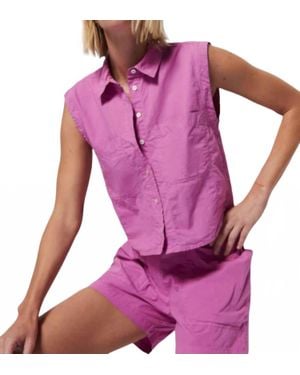 Nation Ltd Rylee Patch Pocket Shirt - Purple