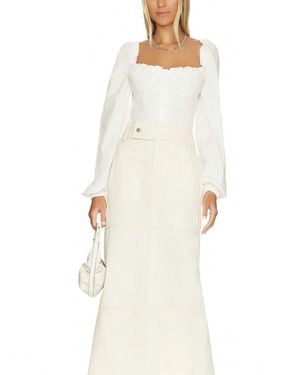 WeWoreWhat Ruched Cup Top - White