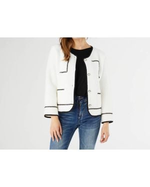 Coco + Carmen Clarice Cardigan With Trim Detail - Black